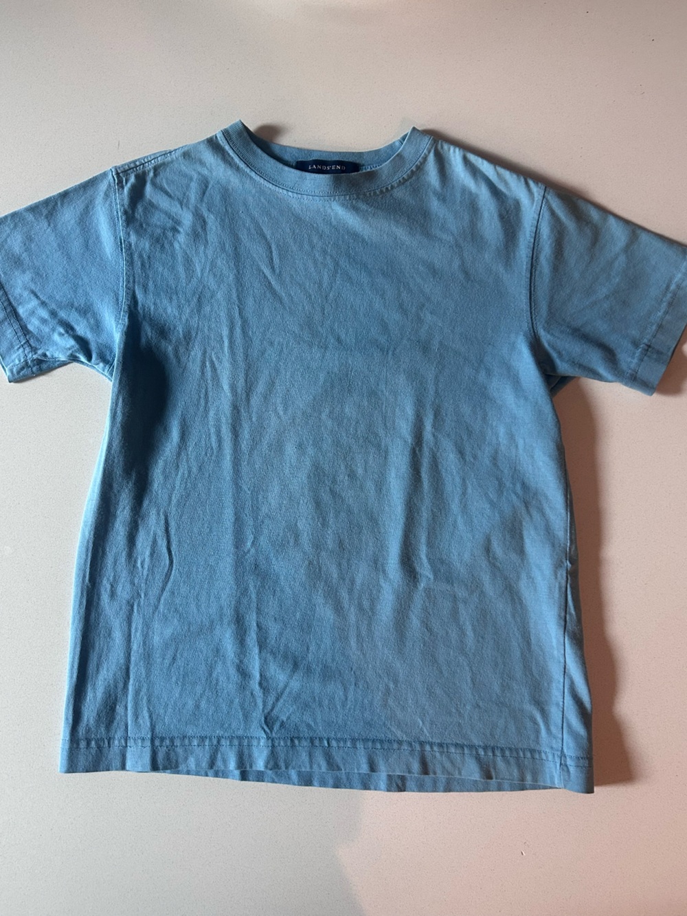 Lands' End Boys Crewneck Tee -Blue